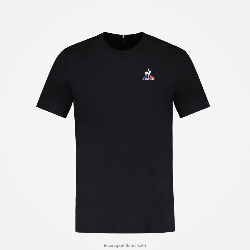 Le Coq Sportif roupas camiseta da moda preta homens 84V684181