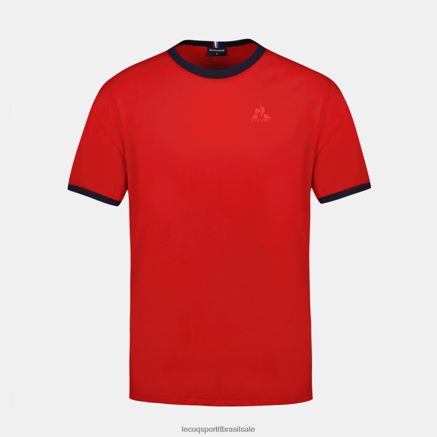 Le Coq Sportif roupas camiseta da moda vermelha homens 84V684149
