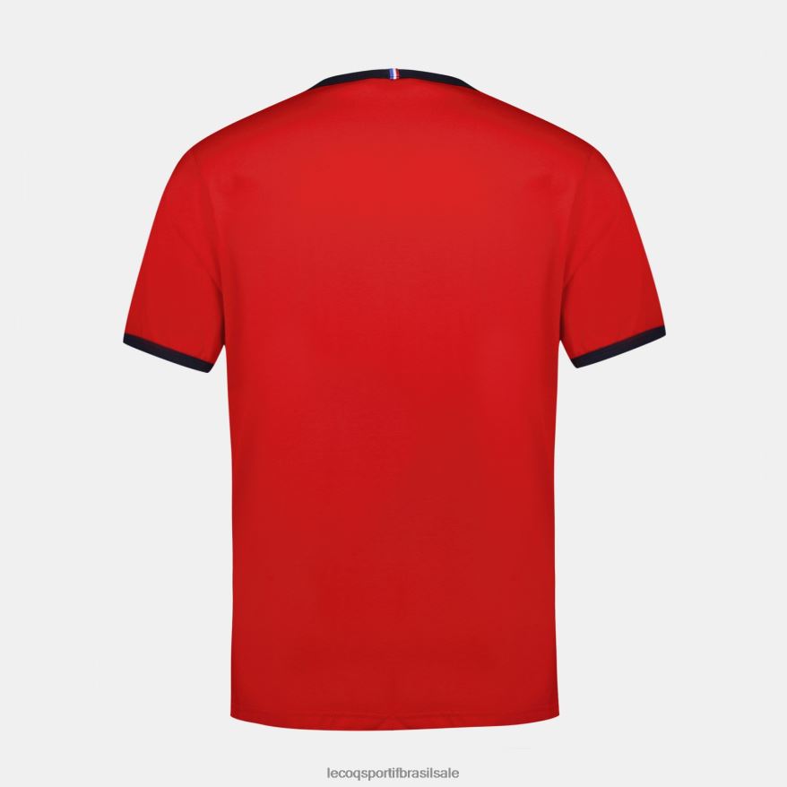 Le Coq Sportif roupas camiseta da moda vermelha homens 84V684149