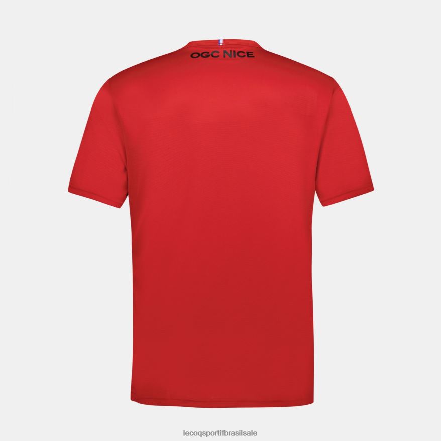 Le Coq Sportif roupas camiseta da moda vermelha homens 84V684154