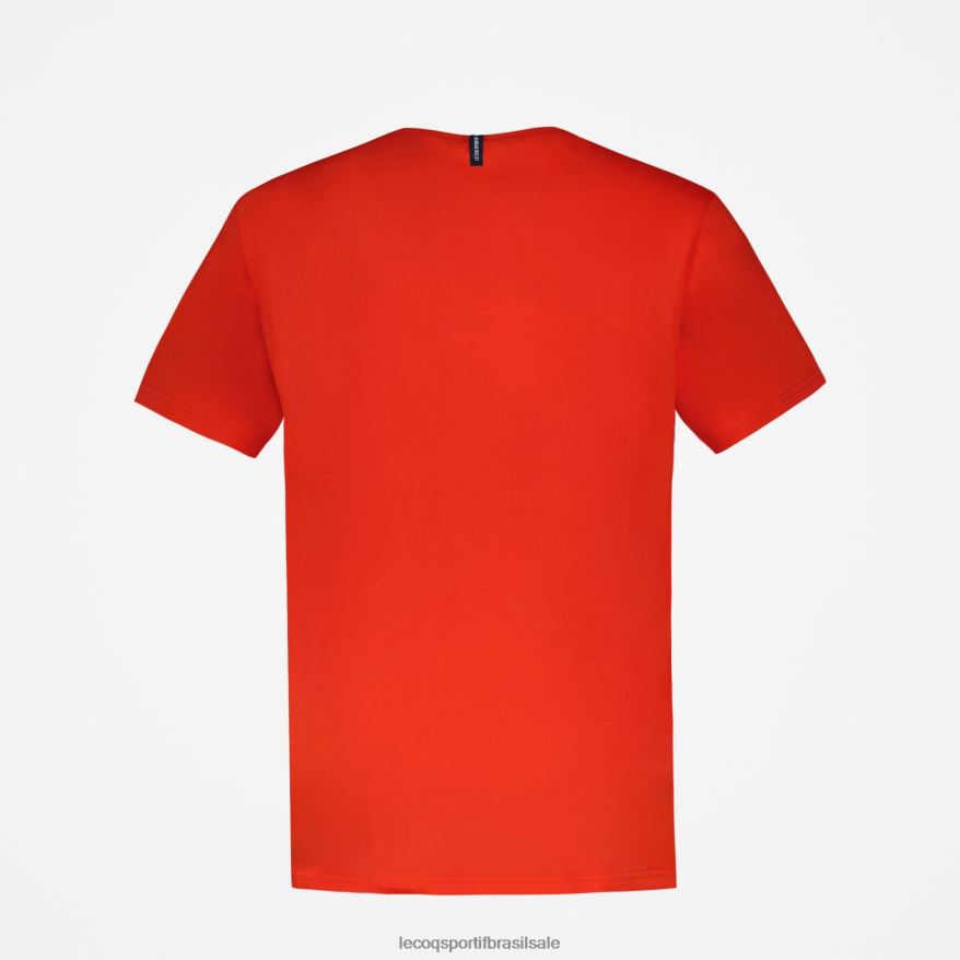 Le Coq Sportif roupas camiseta da moda vermelha homens 84V684171
