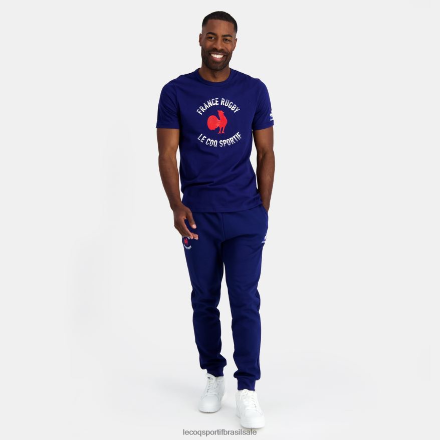 Le Coq Sportif roupas camiseta - frança rugby azul homens 84V684172