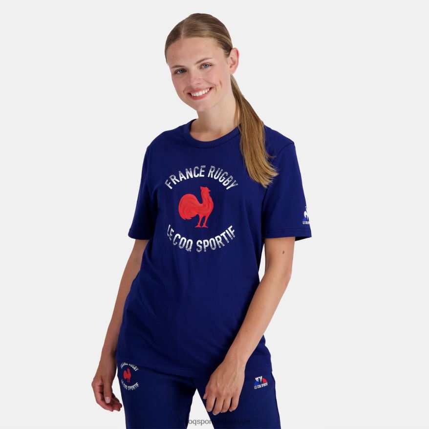 Le Coq Sportif roupas camiseta - frança rugby azul homens 84V684172