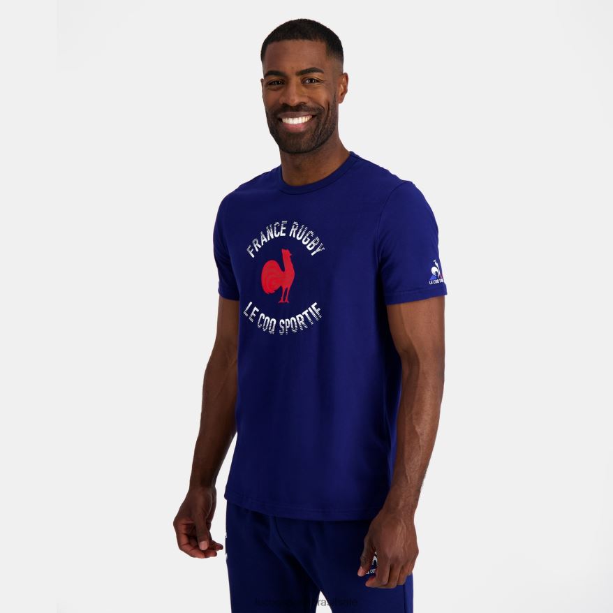 Le Coq Sportif roupas camiseta - frança rugby azul homens 84V684172