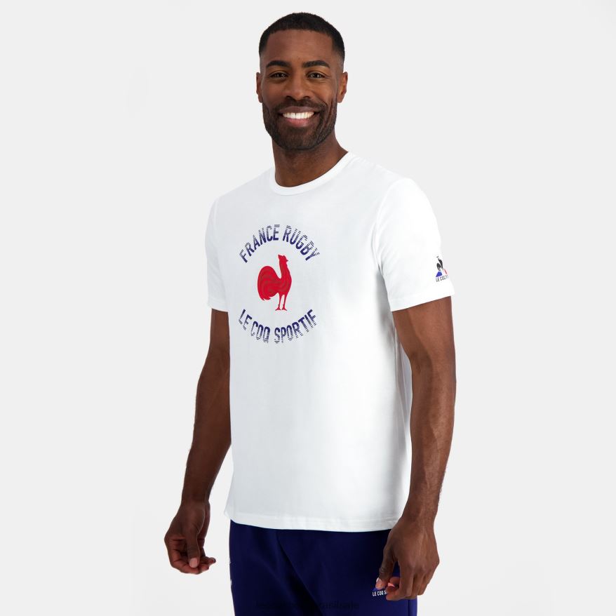 Le Coq Sportif roupas camiseta - frança rugby branca homens 84V684169