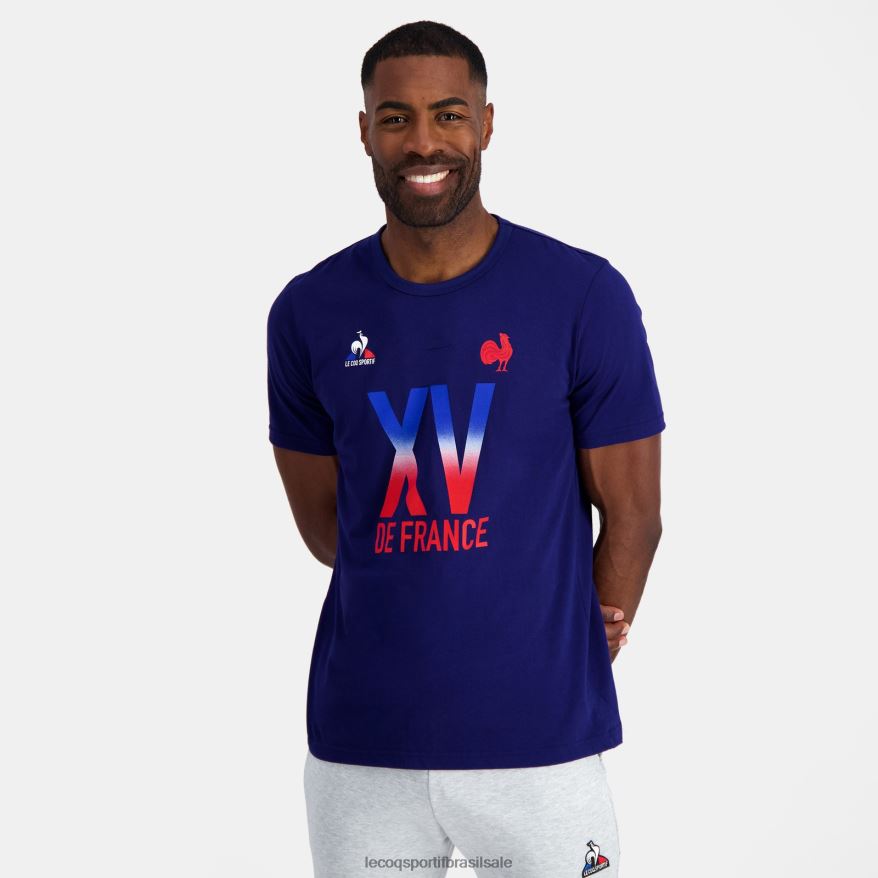 Le Coq Sportif roupas camiseta - xv de france azul homens 84V684141