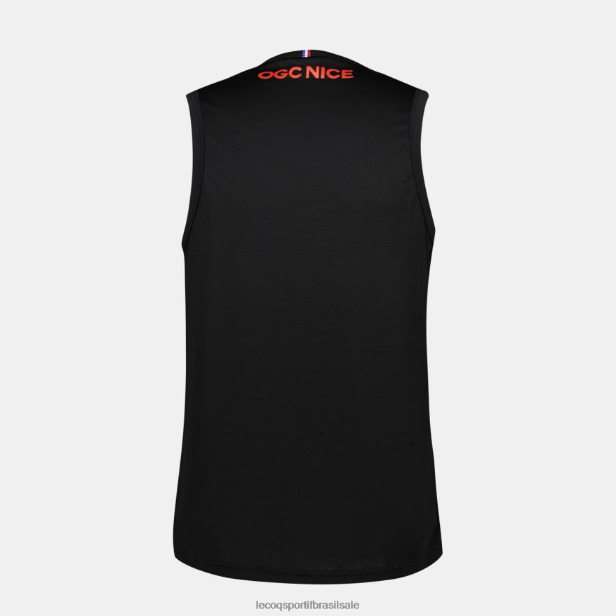 Le Coq Sportif roupas colete top preto homens 84V684207