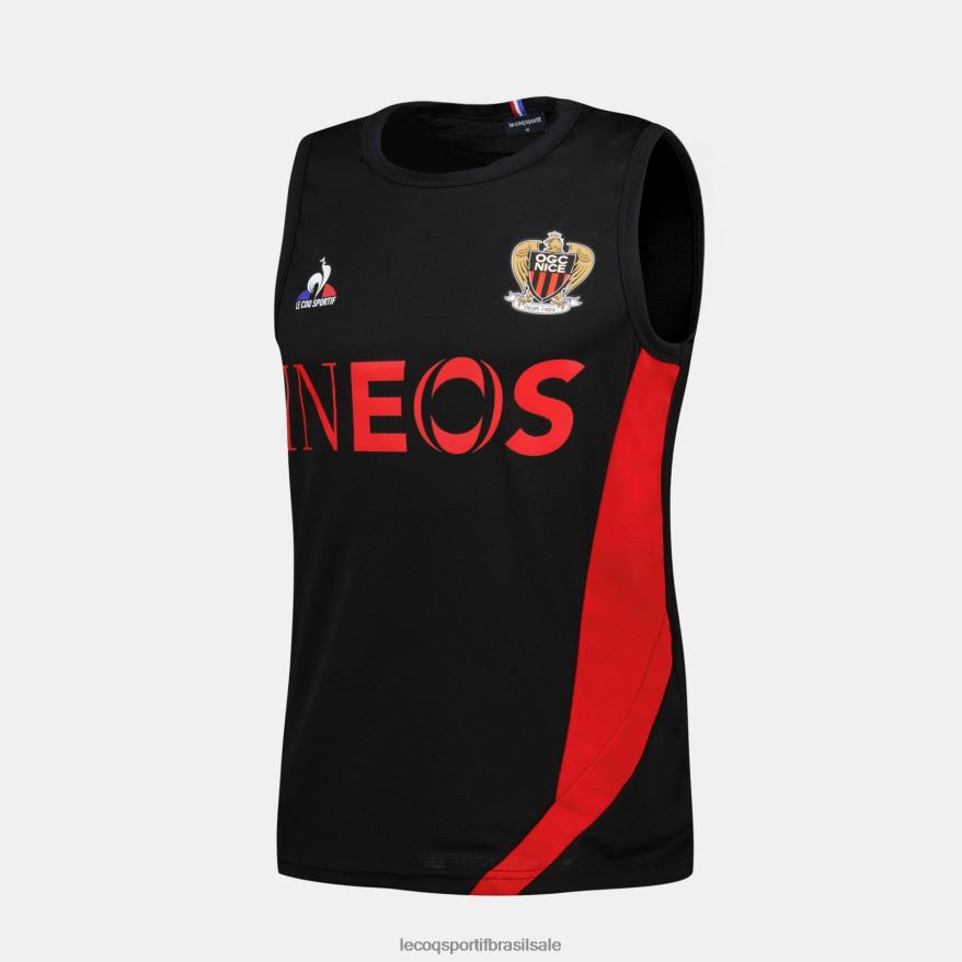 Le Coq Sportif roupas colete top preto homens 84V684207