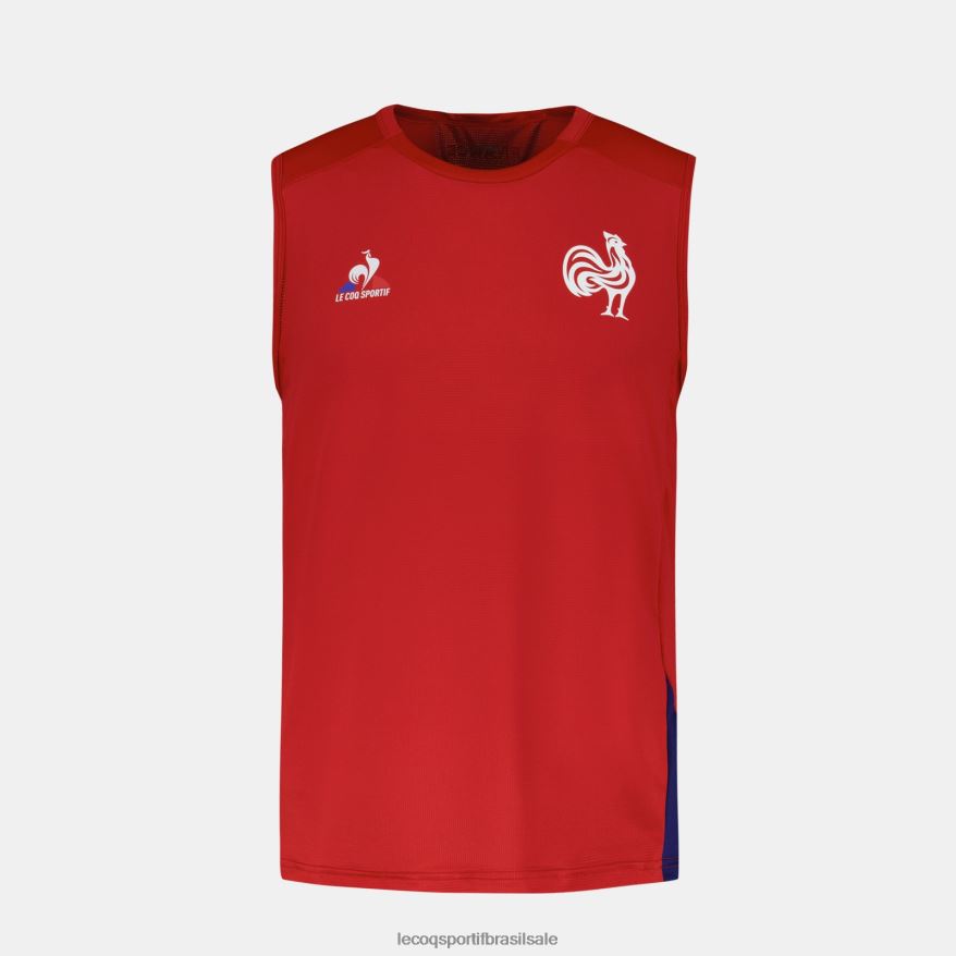 Le Coq Sportif roupas colete top vermelho homens 84V684214