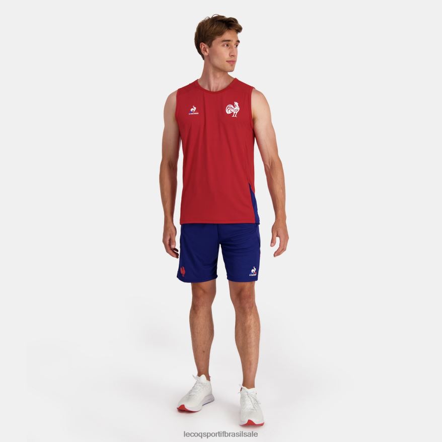 Le Coq Sportif roupas colete top vermelho homens 84V684214