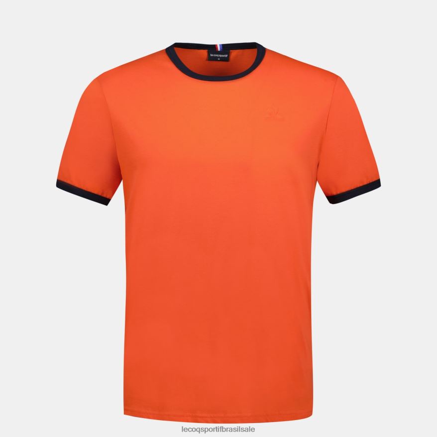 Le Coq Sportif roupas moda camiseta laranja homens 84V684151