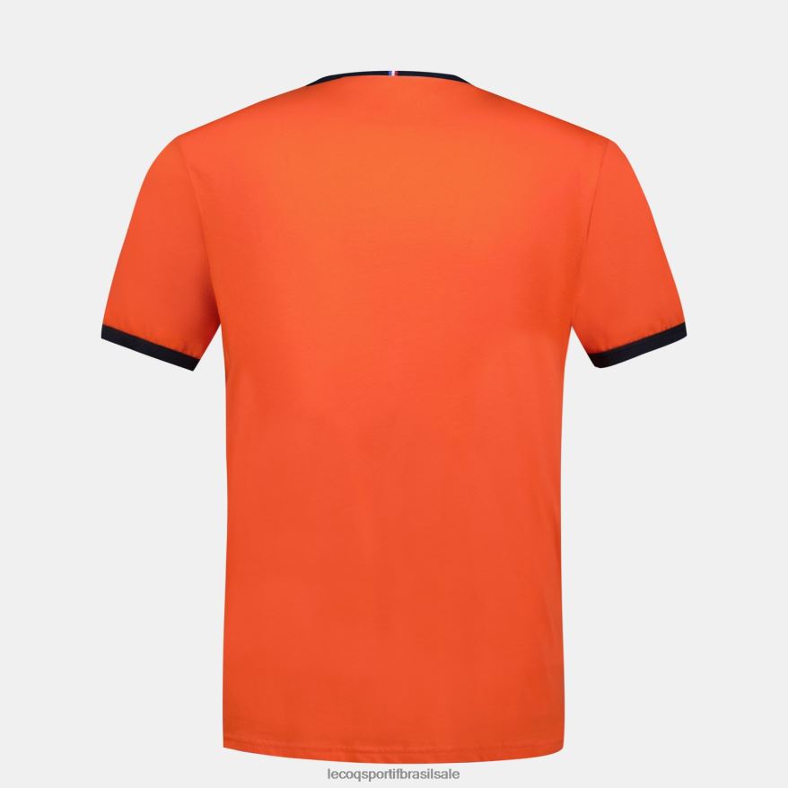 Le Coq Sportif roupas moda camiseta laranja homens 84V684151