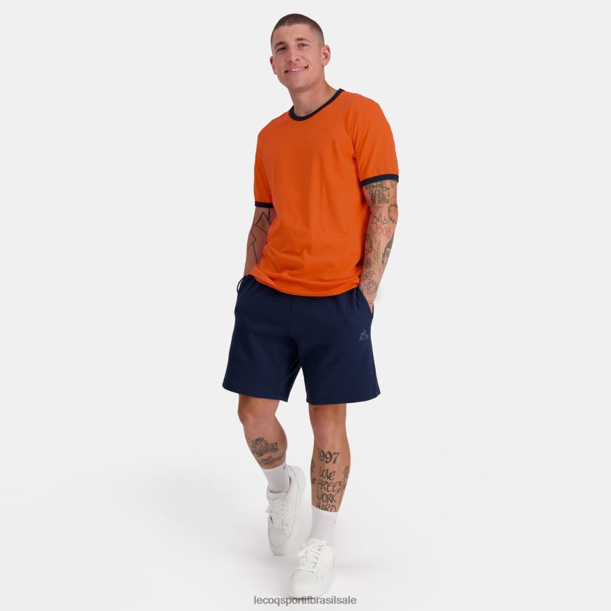 Le Coq Sportif roupas moda camiseta laranja homens 84V684151