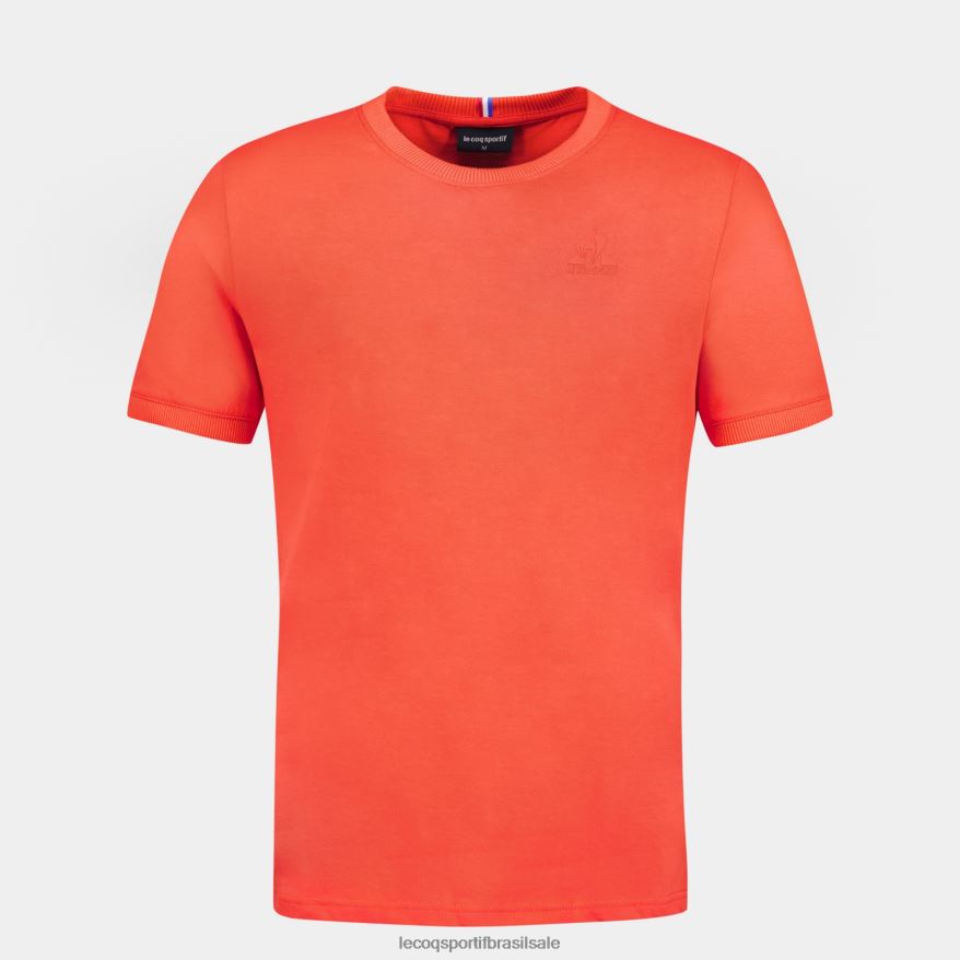Le Coq Sportif roupas moda camiseta laranja homens 84V684152