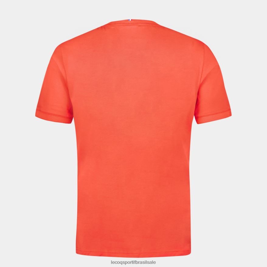 Le Coq Sportif roupas moda camiseta laranja homens 84V684152