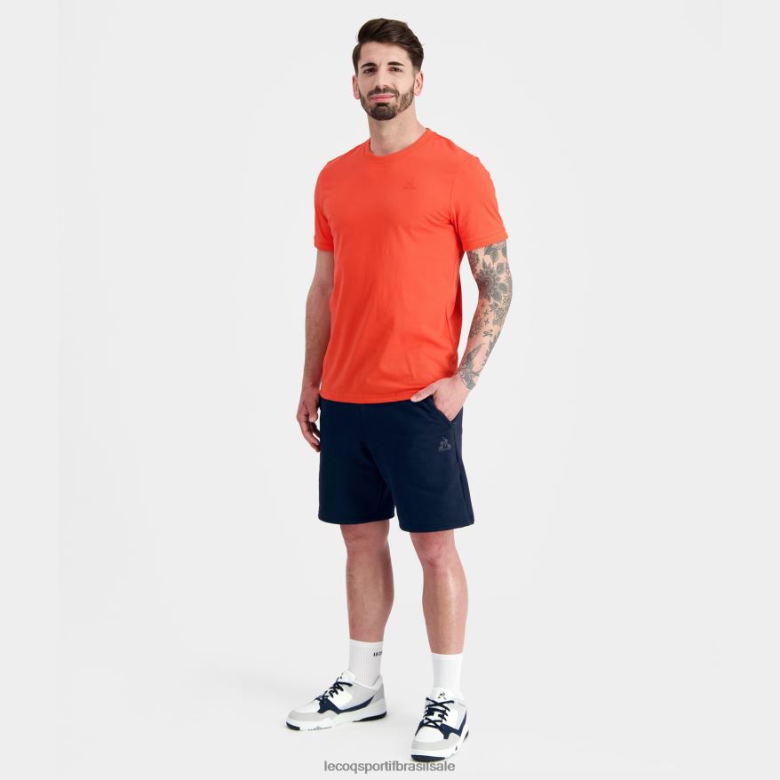 Le Coq Sportif roupas moda camiseta laranja homens 84V684152