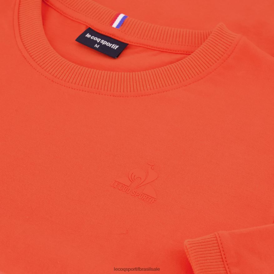 Le Coq Sportif roupas moda camiseta laranja homens 84V684152
