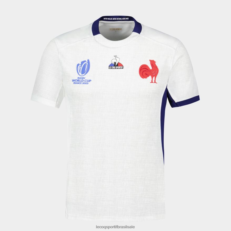 Le Coq Sportif roupas réplica camisa xv de france - copa do mundo de rugby 2023 branca homens 84V684693