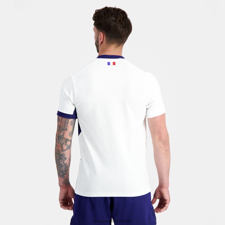 Le Coq Sportif roupas réplica camisa xv de france - copa do mundo de rugby 2023 branca homens 84V684693