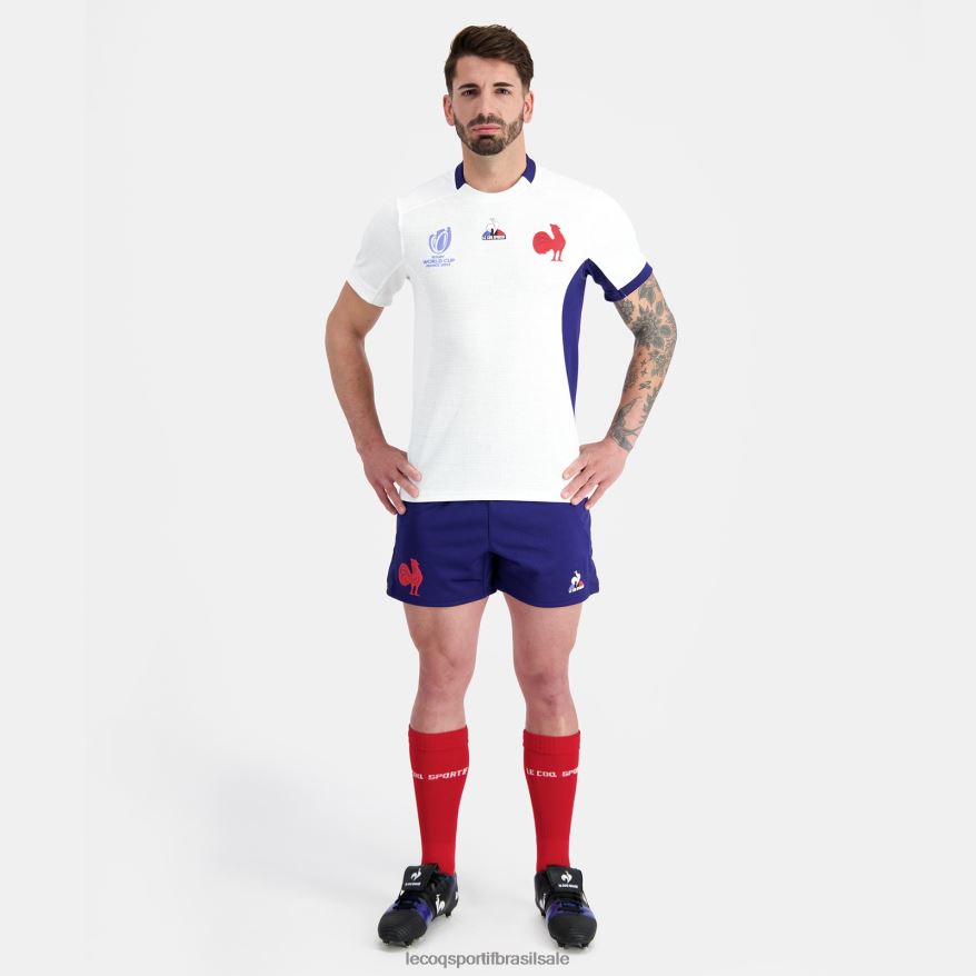 Le Coq Sportif roupas réplica camisa xv de france - copa do mundo de rugby 2023 branca homens 84V684693