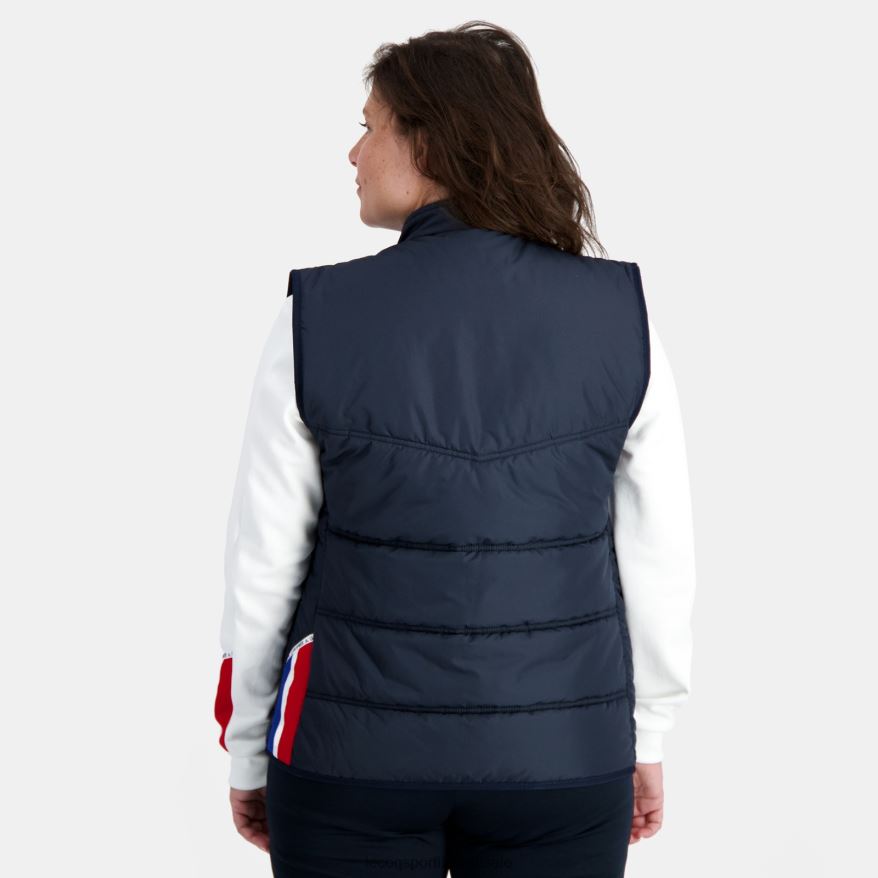 Le Coq Sportif roupas jaqueta unissex sem mangas azul homens 84V684118