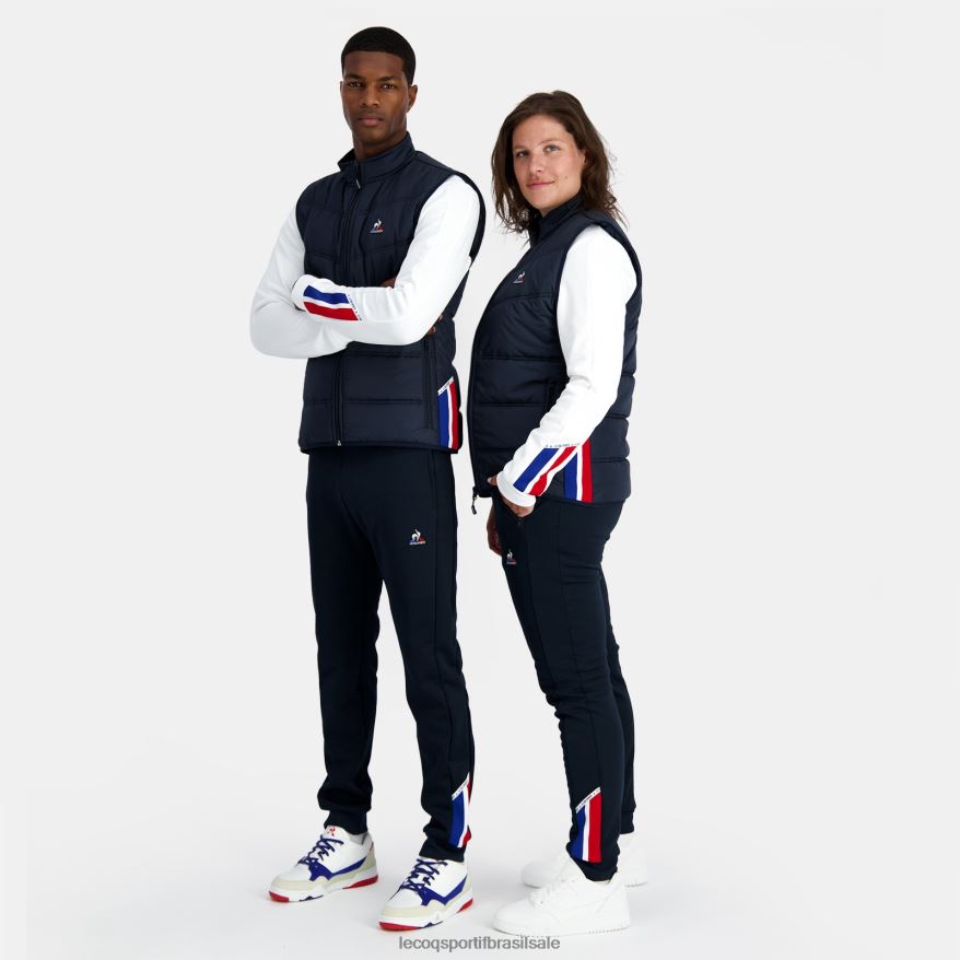 Le Coq Sportif roupas jaqueta unissex sem mangas azul homens 84V684118