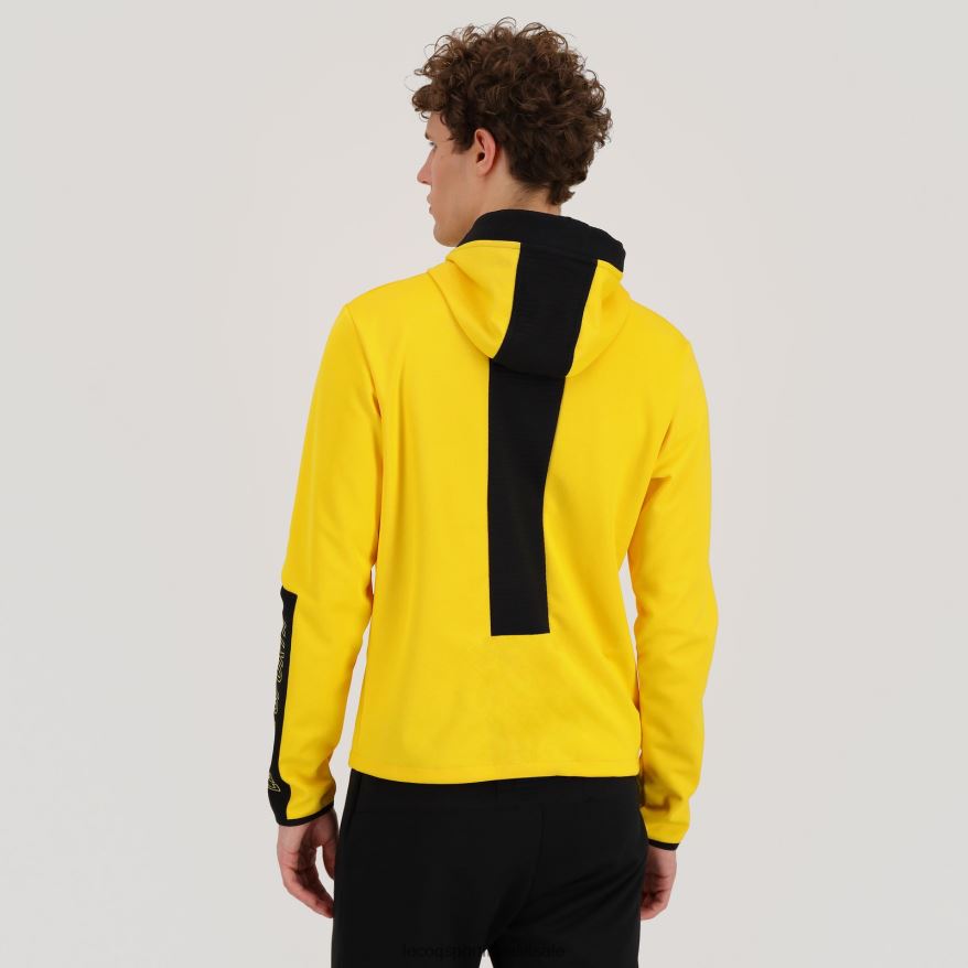 Le Coq Sportif roupas moletom com capuz amarelo homens 84V684451