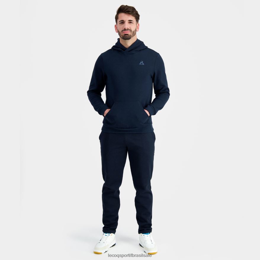 Le Coq Sportif roupas moletom com capuz azul homens 84V68411