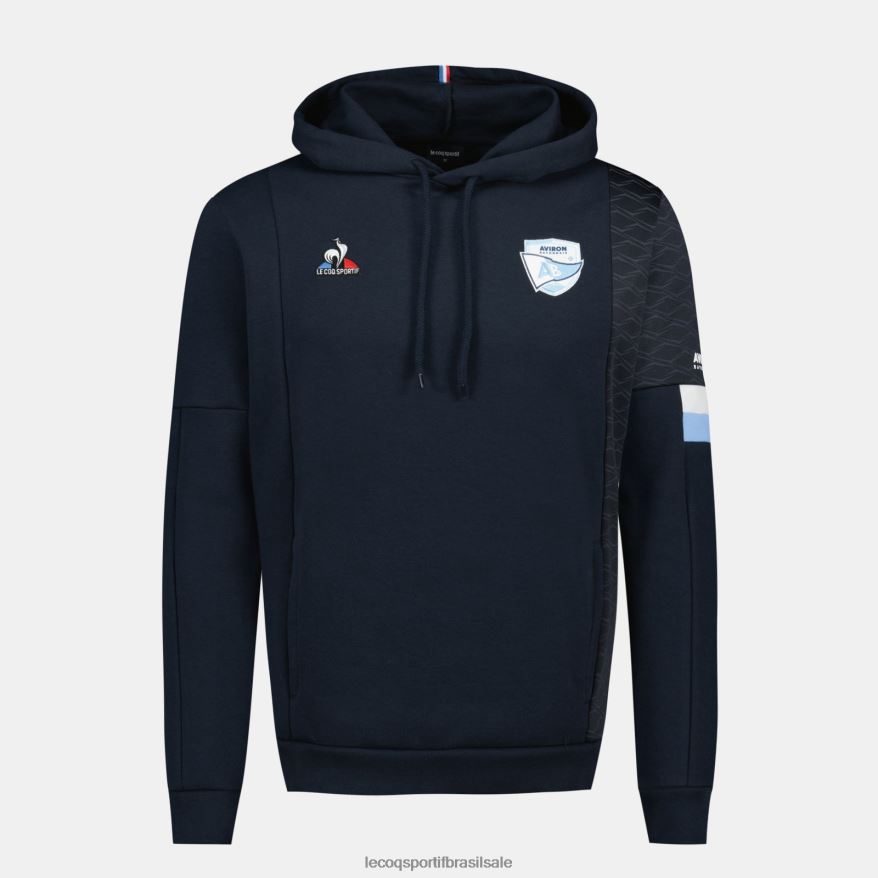 Le Coq Sportif roupas moletom com capuz azul homens 84V68429