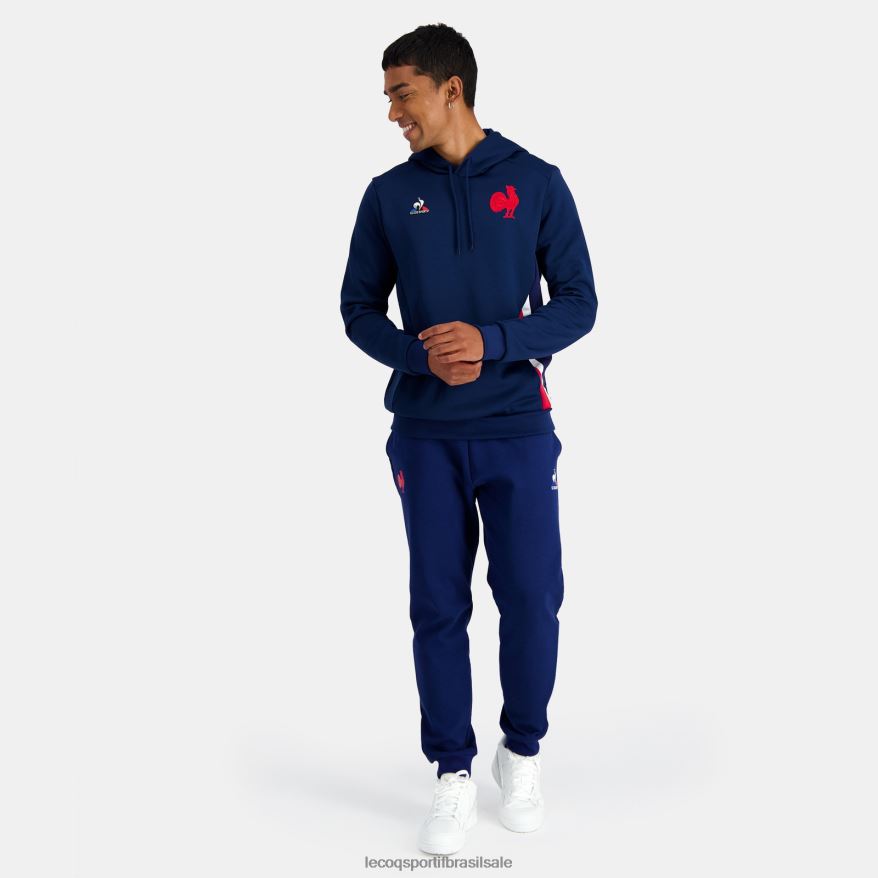 Le Coq Sportif roupas moletom com capuz azul homens 84V68437