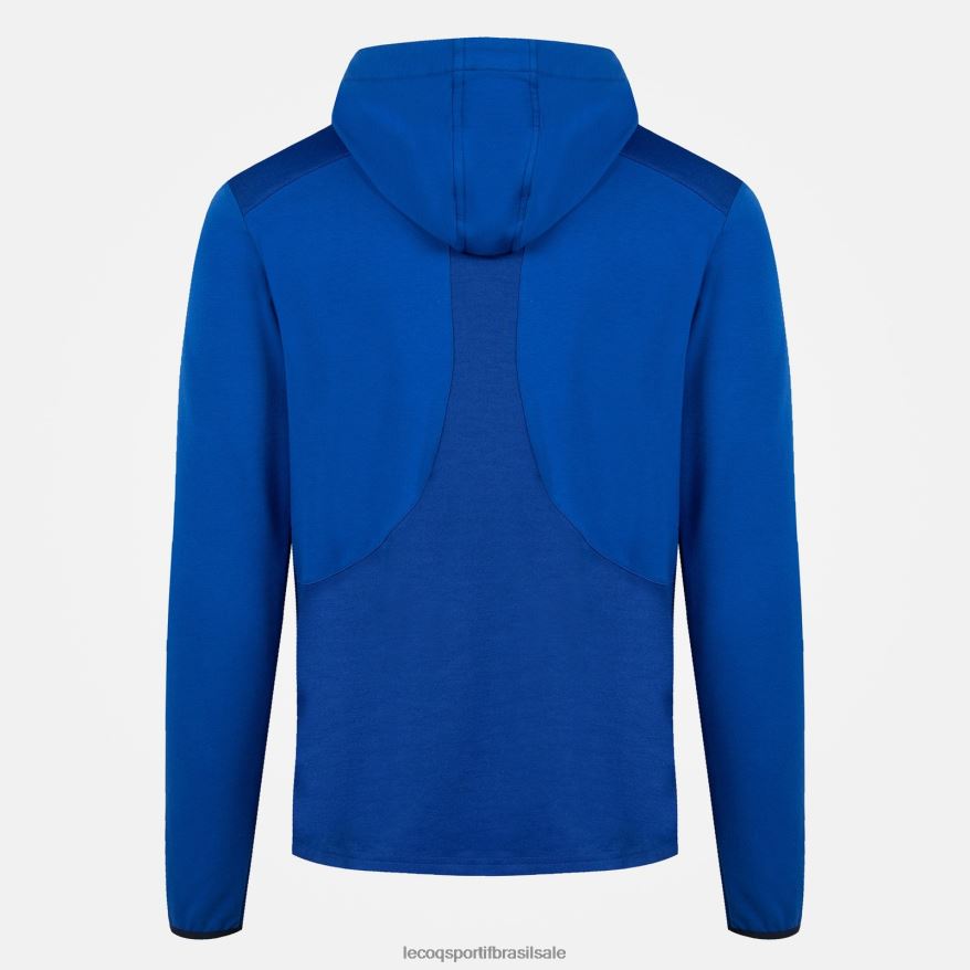 Le Coq Sportif roupas moletom com capuz azul homens 84V684491