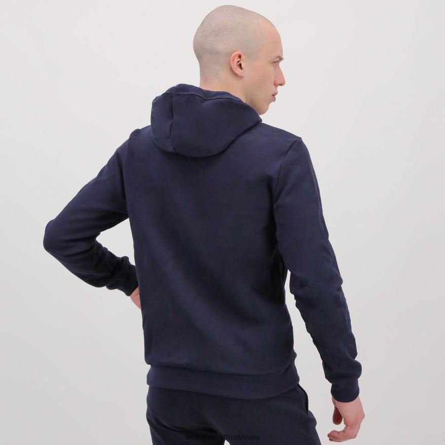 Le Coq Sportif roupas moletom com capuz azul homens 84V684494