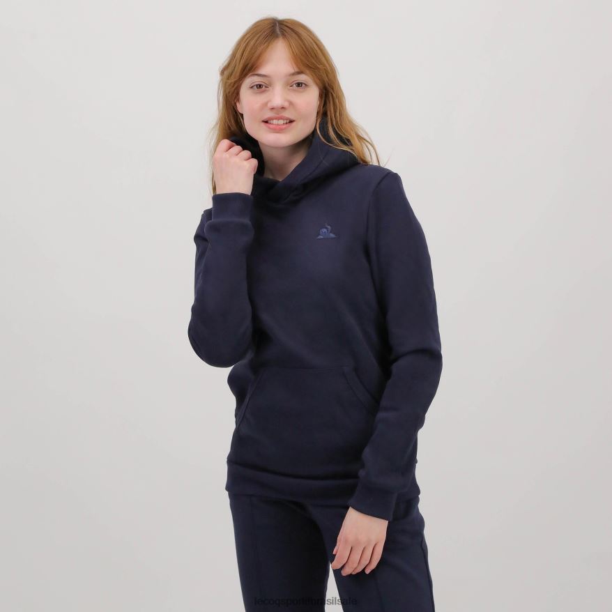 Le Coq Sportif roupas moletom com capuz azul homens 84V684494