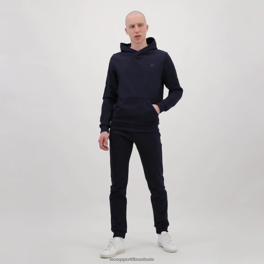 Le Coq Sportif roupas moletom com capuz azul homens 84V684494