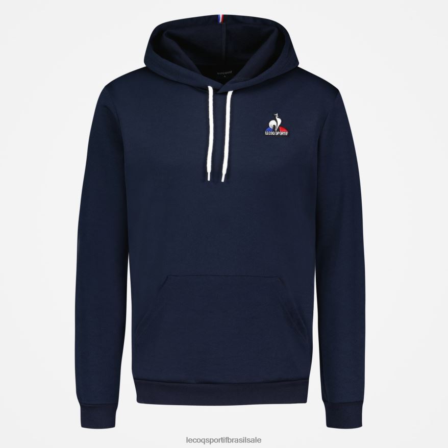 Le Coq Sportif roupas moletom com capuz azul homens 84V6844