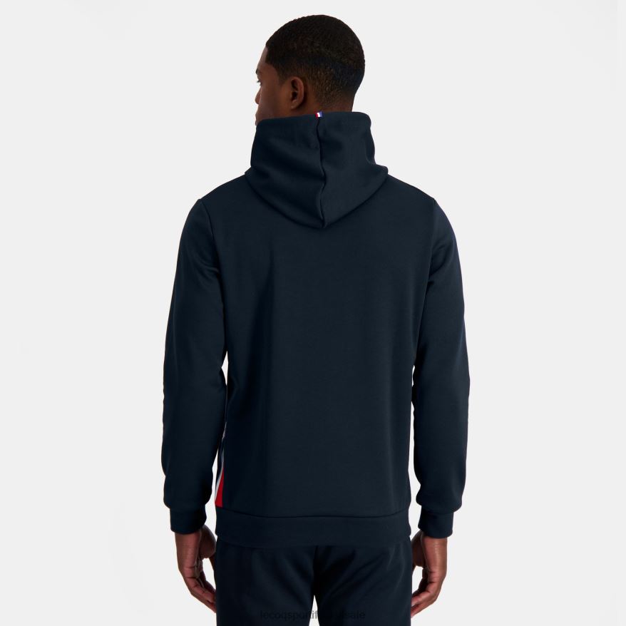 Le Coq Sportif roupas moletom com capuz azul homens 84V6844