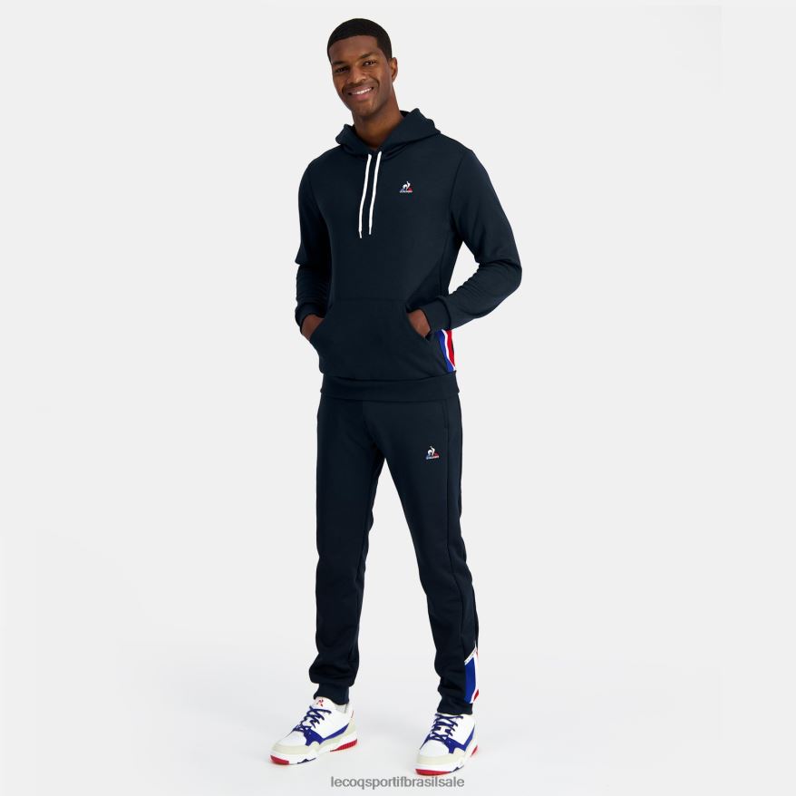 Le Coq Sportif roupas moletom com capuz azul homens 84V6844