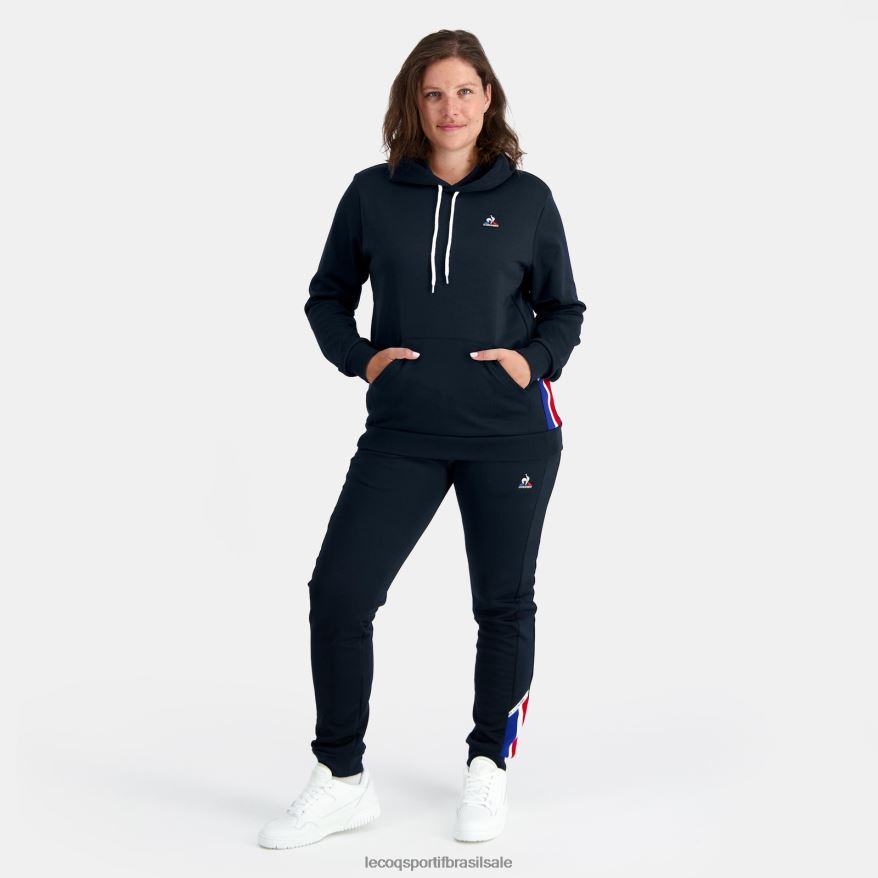 Le Coq Sportif roupas moletom com capuz azul homens 84V6844