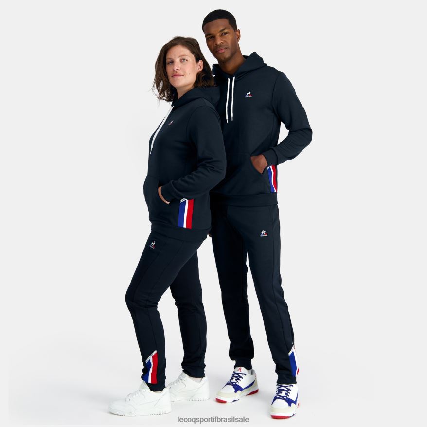 Le Coq Sportif roupas moletom com capuz azul homens 84V6844