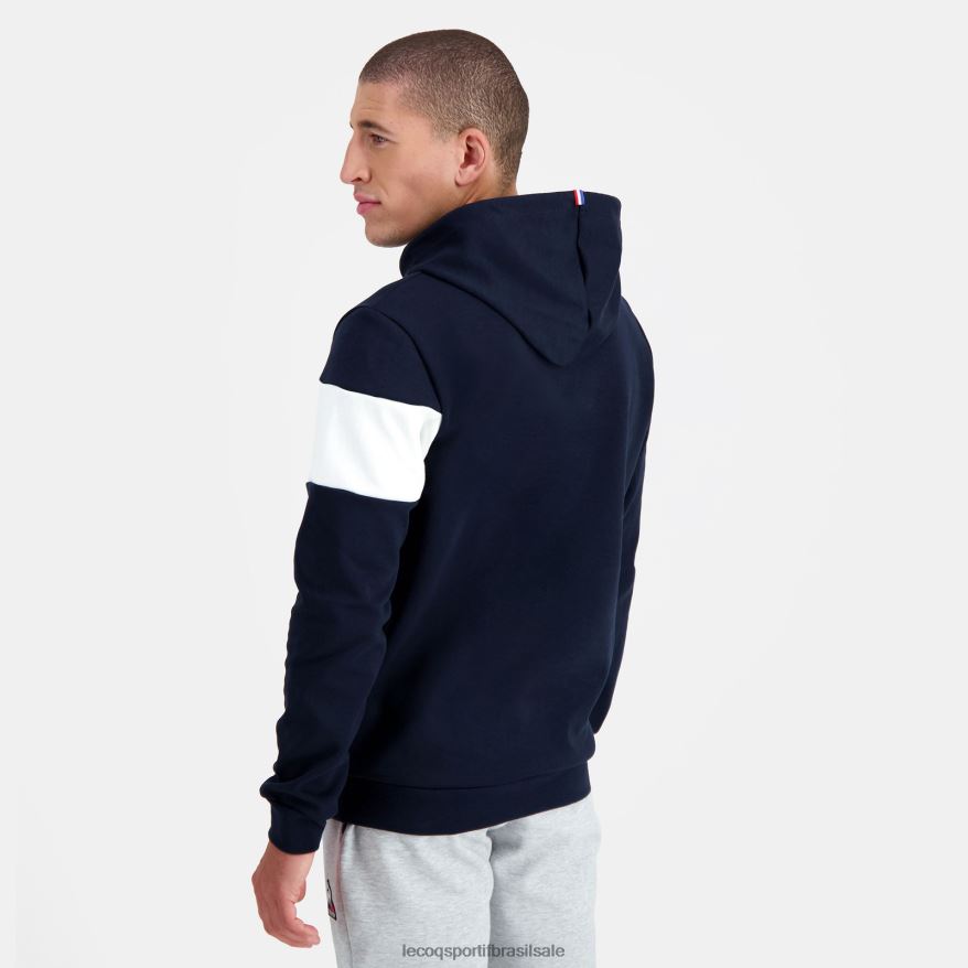 Le Coq Sportif roupas moletom com capuz azul homens 84V68467
