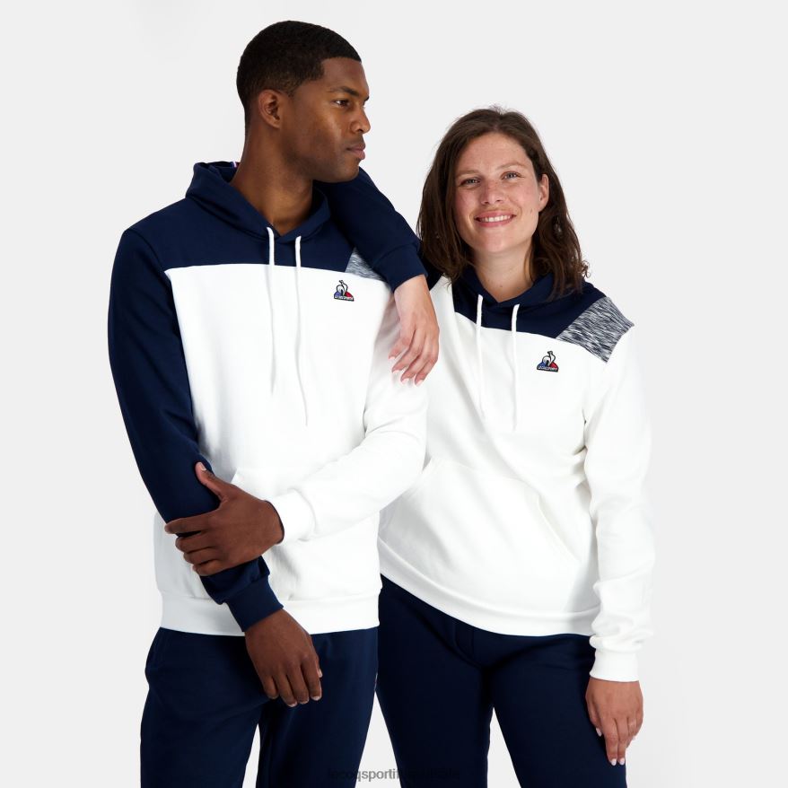 Le Coq Sportif roupas moletom com capuz branco homens 84V68420