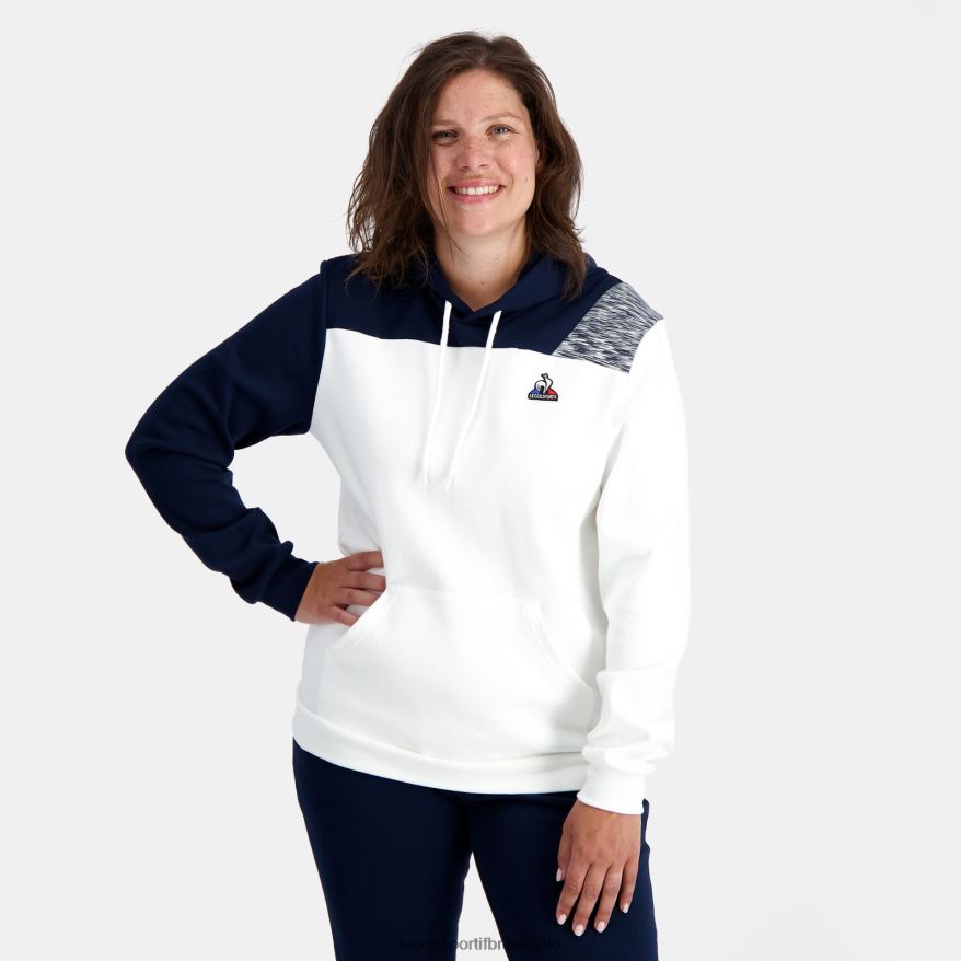 Le Coq Sportif roupas moletom com capuz branco homens 84V68420