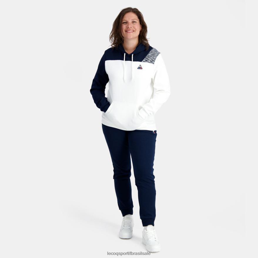 Le Coq Sportif roupas moletom com capuz branco homens 84V68420