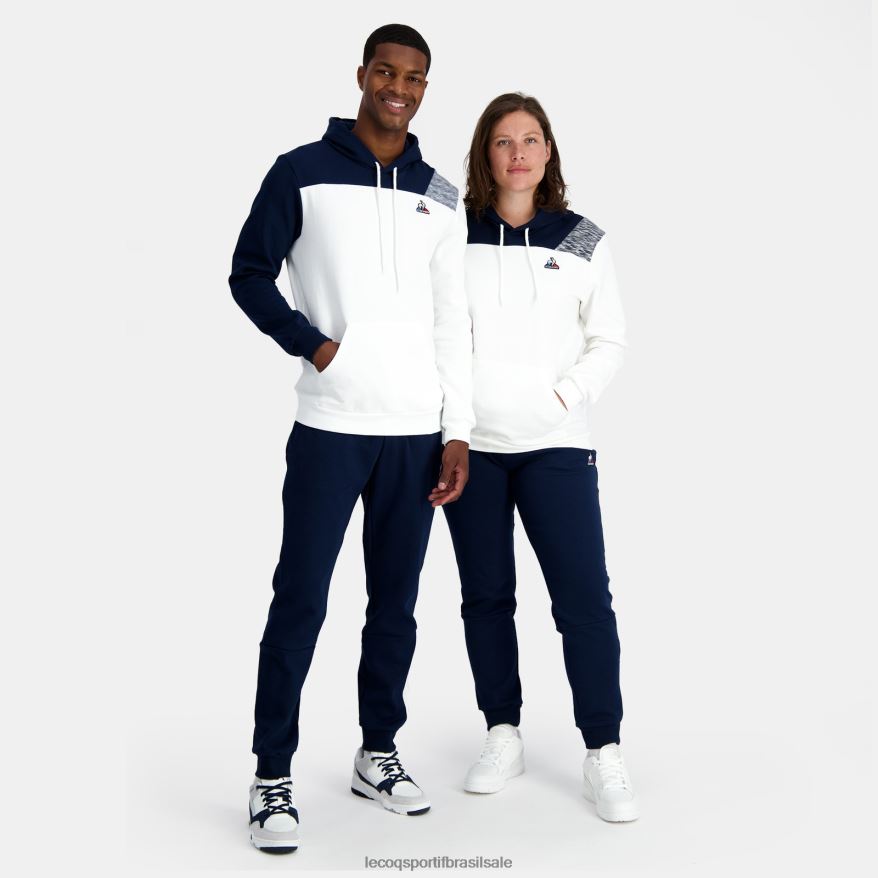 Le Coq Sportif roupas moletom com capuz branco homens 84V68420
