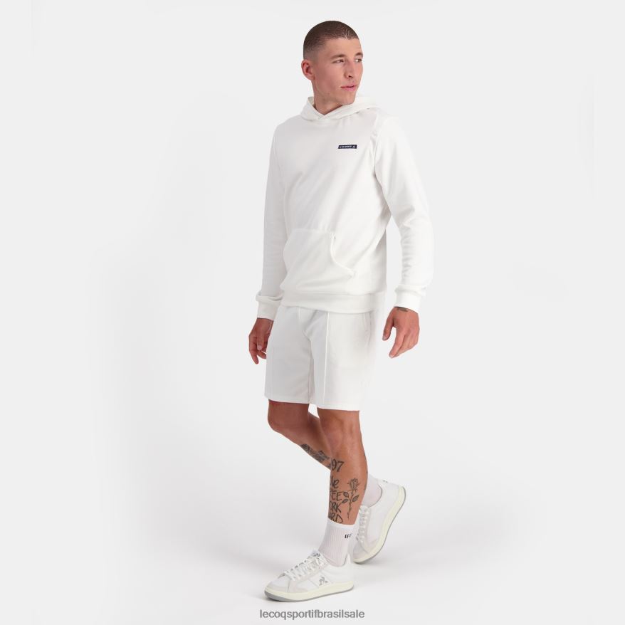 Le Coq Sportif roupas moletom com capuz branco homens 84V6842