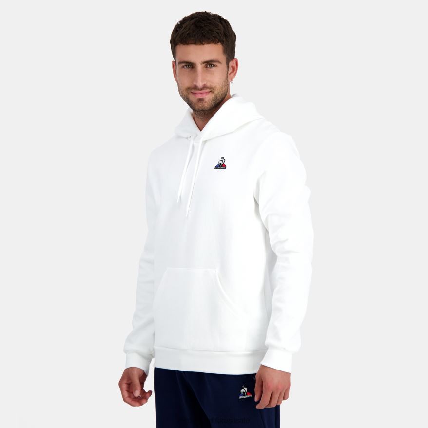 Le Coq Sportif roupas moletom com capuz branco homens 84V684441