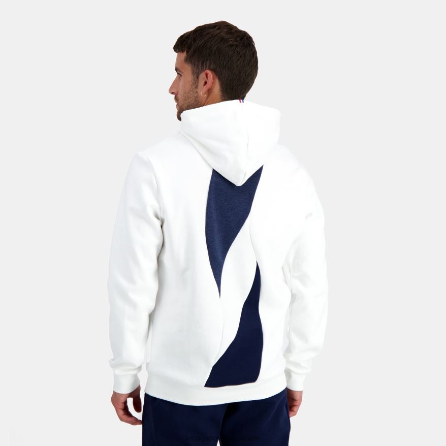 Le Coq Sportif roupas moletom com capuz branco homens 84V684441