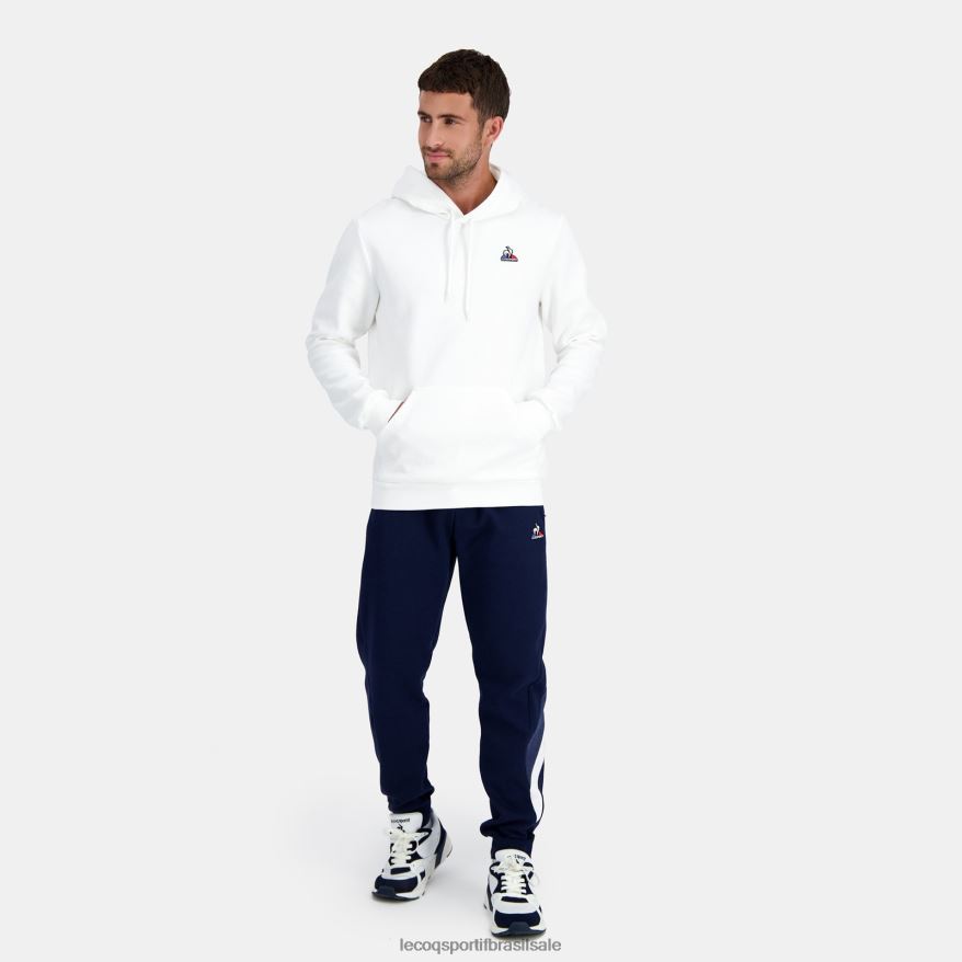 Le Coq Sportif roupas moletom com capuz branco homens 84V684441