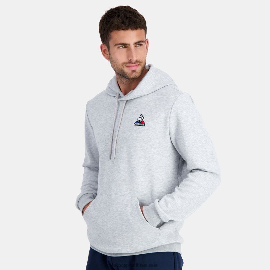 Le Coq Sportif roupas moletom com capuz cinza homens 84V68463
