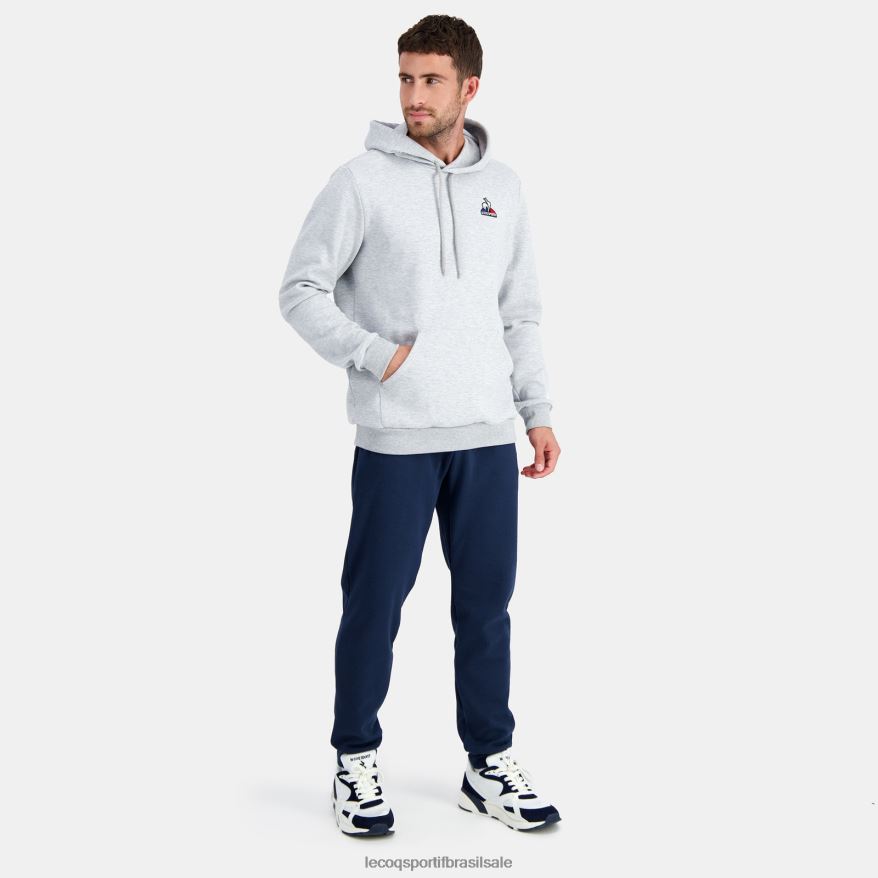 Le Coq Sportif roupas moletom com capuz cinza homens 84V68463
